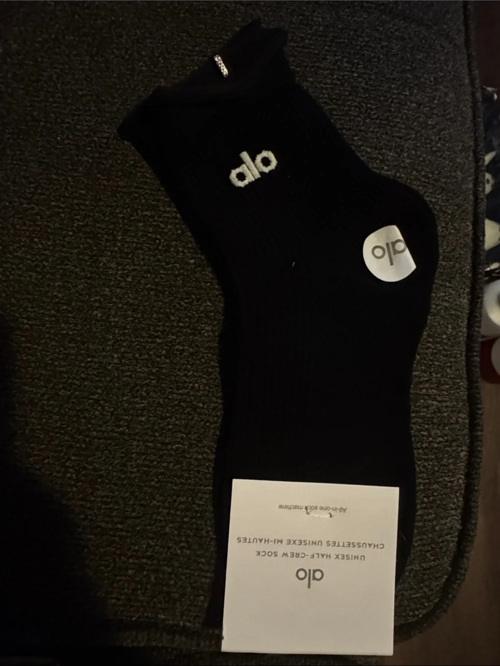 Boxed ALO Yoga Womens NWT Crew Socks - White, Gray, Black, Brown, Tan